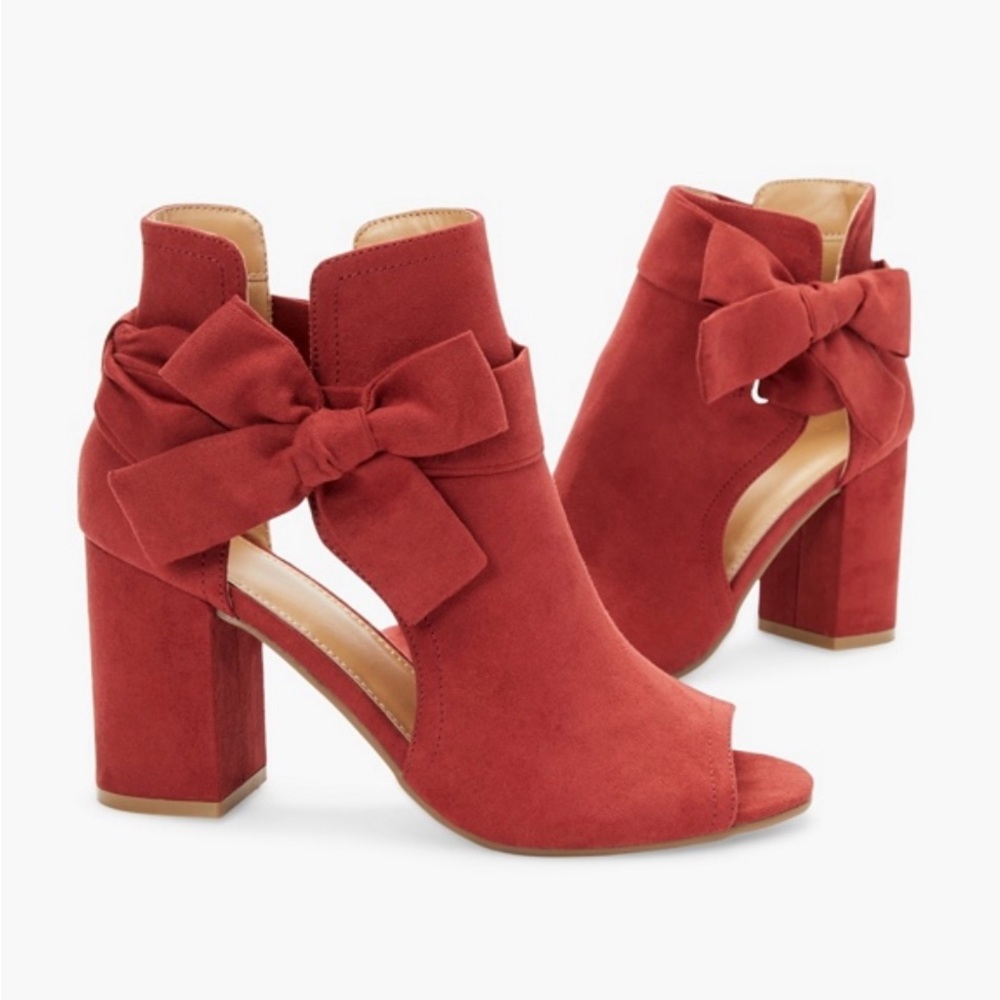 JustFab Karine Peep- Toe Bootie